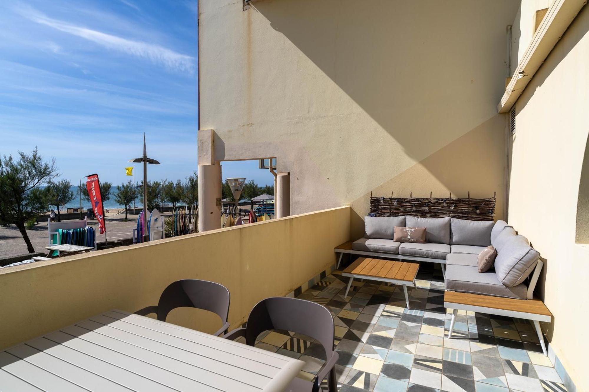 La Dune D'Or - Vue Mer, Studio Face A La Plage Avec Terrasse Soorts-Hossegor Exterior photo