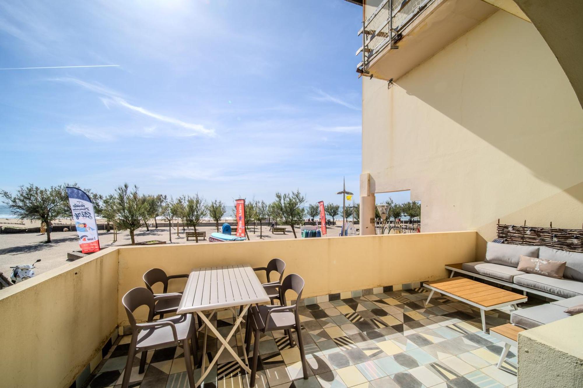 La Dune D'Or - Vue Mer, Studio Face A La Plage Avec Terrasse Soorts-Hossegor Exterior photo